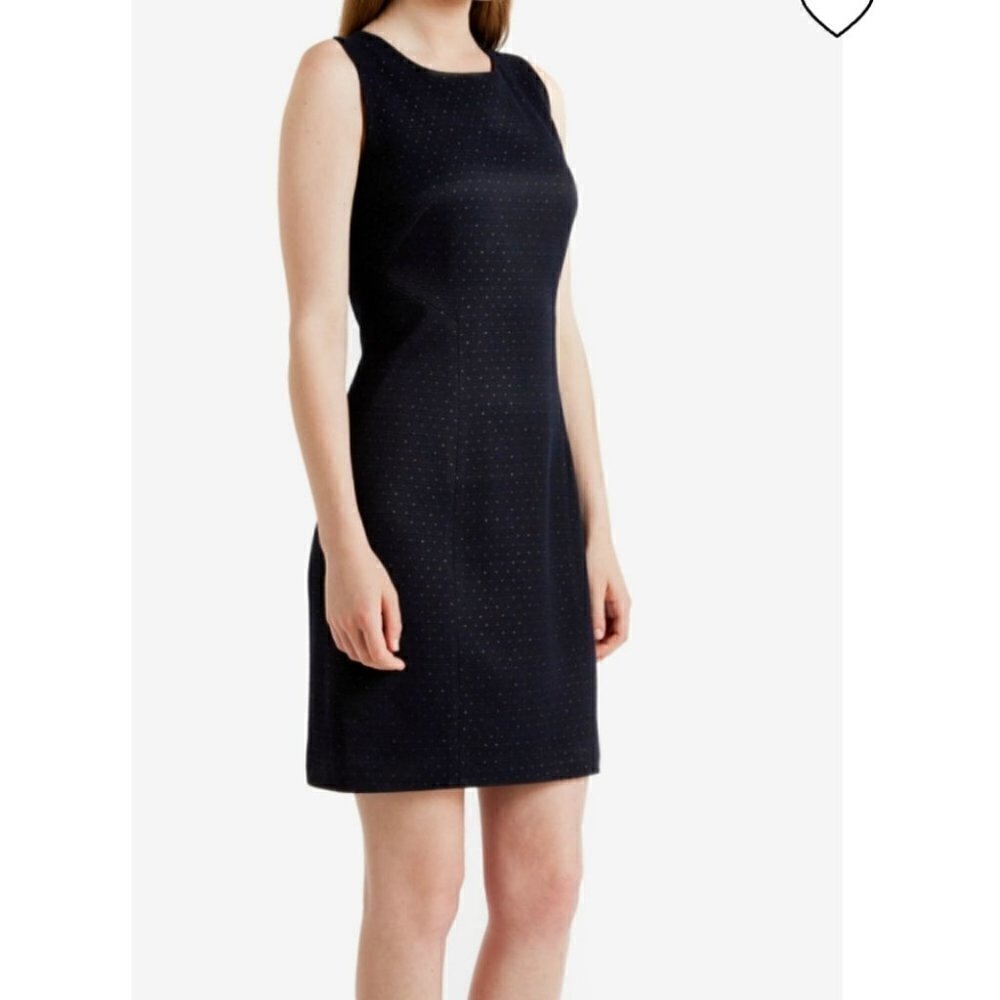 Ted baker London Navy and Gold Zumiad Dress